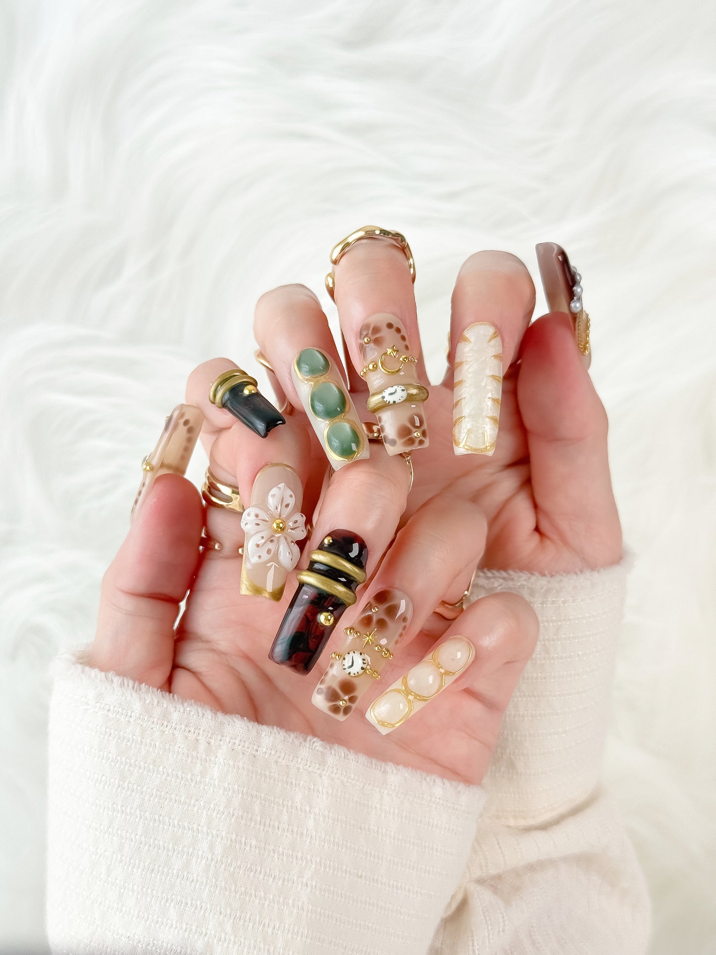 Amber Mist - NailVesta press-on nails image 2