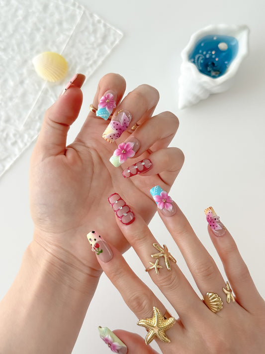 Dreamy Sakura - NailVesta press-on nails image 1