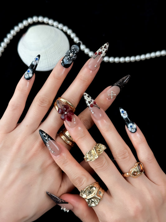 Gothic Mist - NailVesta press-on nails image 1