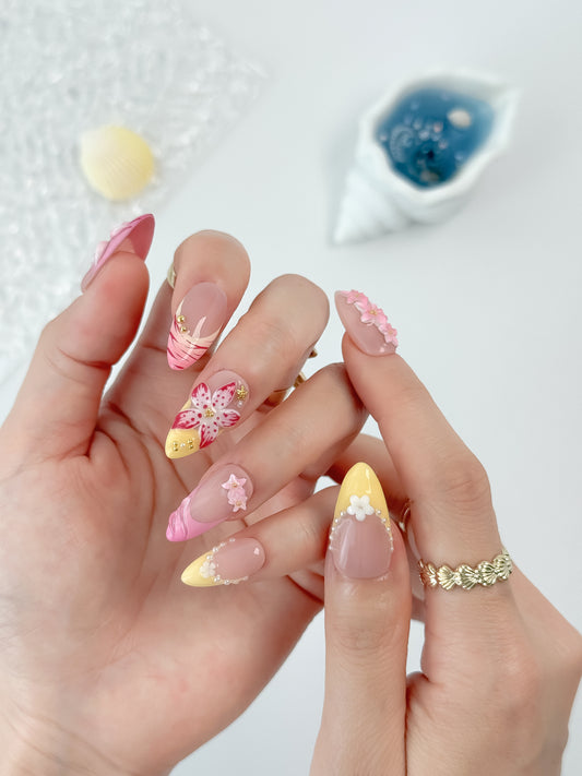 Sakura Macaron - NailVesta press-on nails image 1