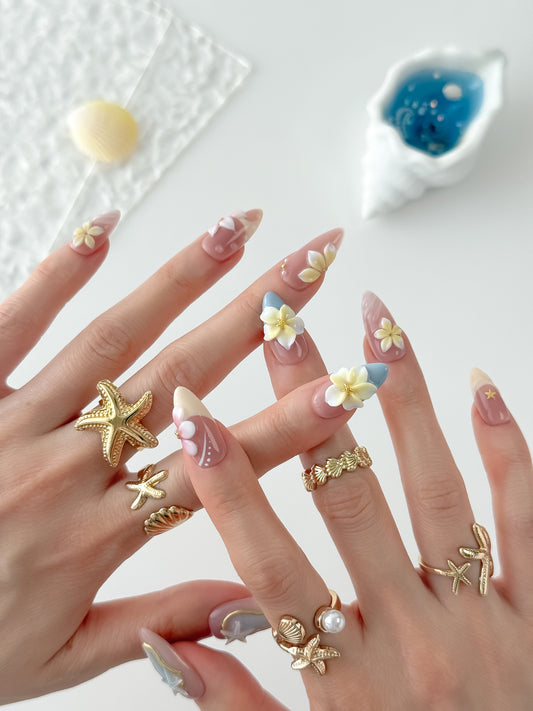 Sunlit Petals - NailVesta press-on nails image 1