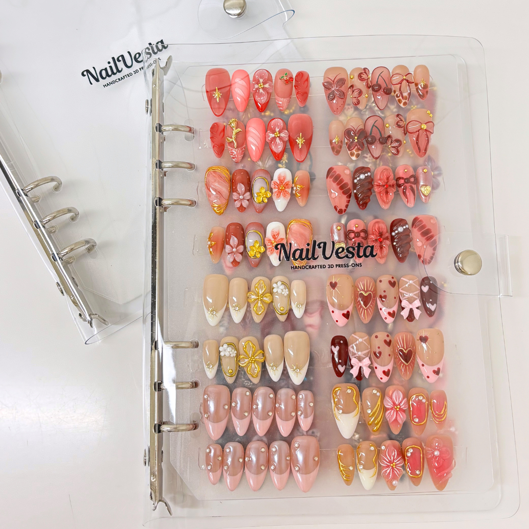 NailVesta Organizer Binder(No Nails Included)