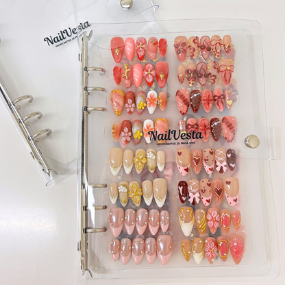 NailVesta Organizer Binder(No Nails Included)
