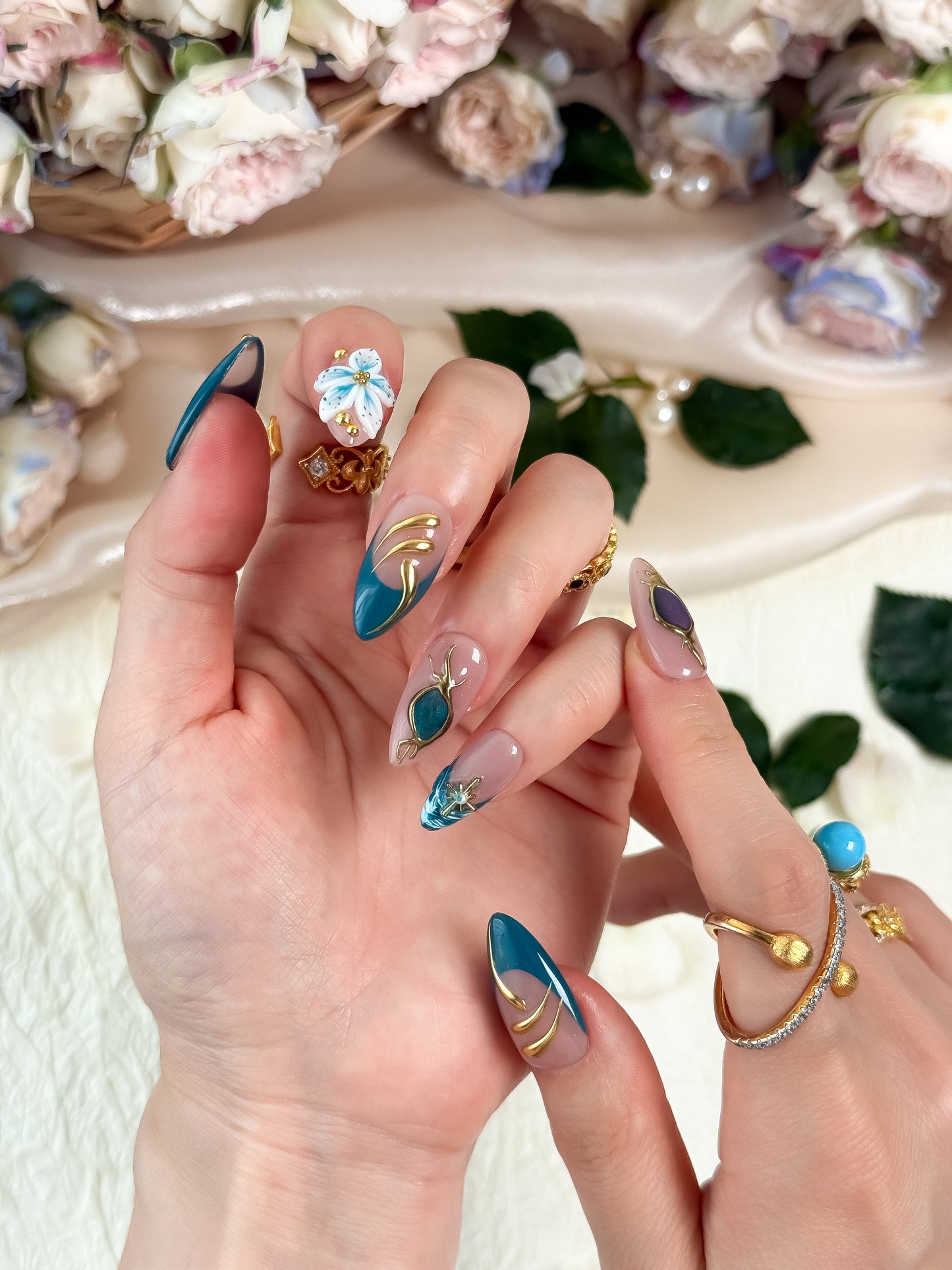 Azure Muse - NailVesta press-on nails image 1