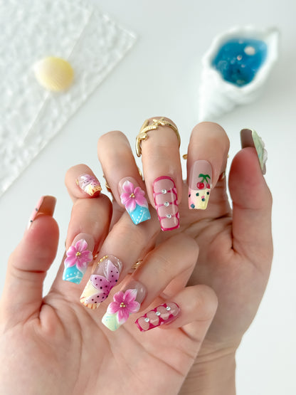 Dreamy Sakura - NailVesta press-on nails image 2