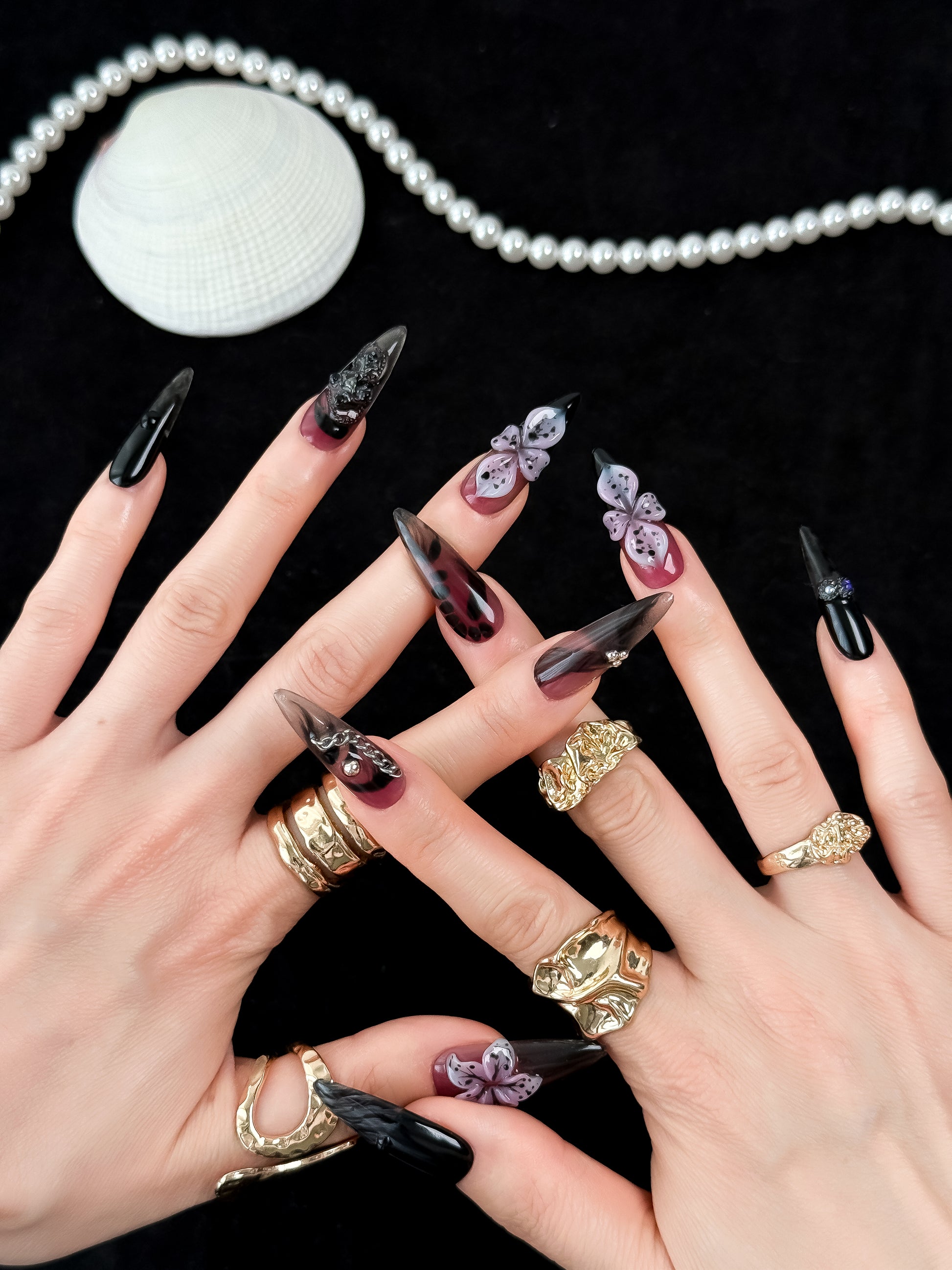 Gothic Mirage - NailVesta press-on nails image 1