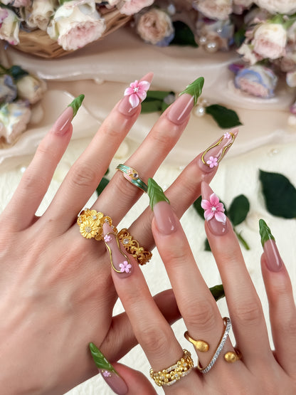 Leaf Petals - NailVesta press-on nails image 1