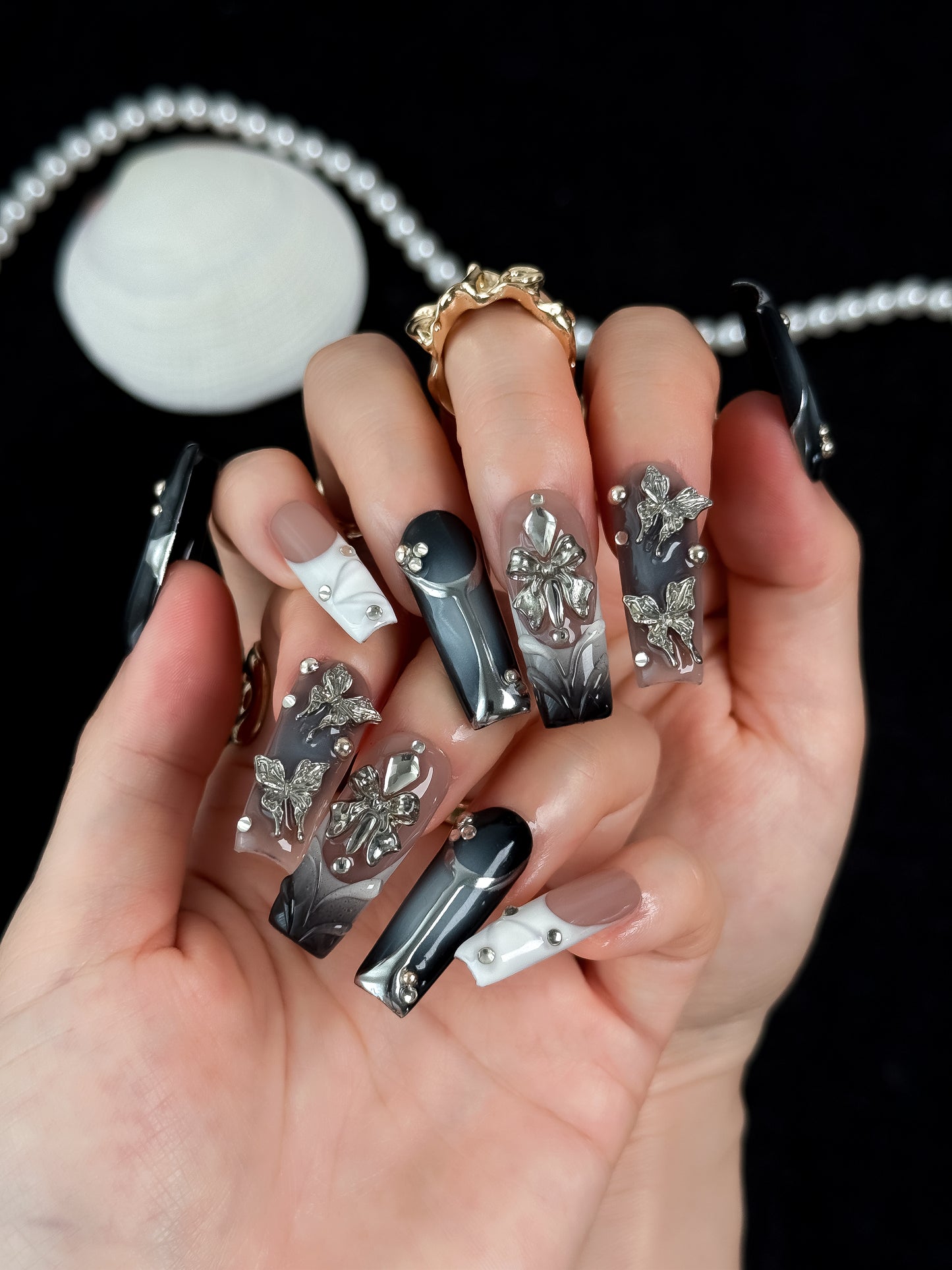 Lunar Whisper - NailVesta press-on nails image 1
