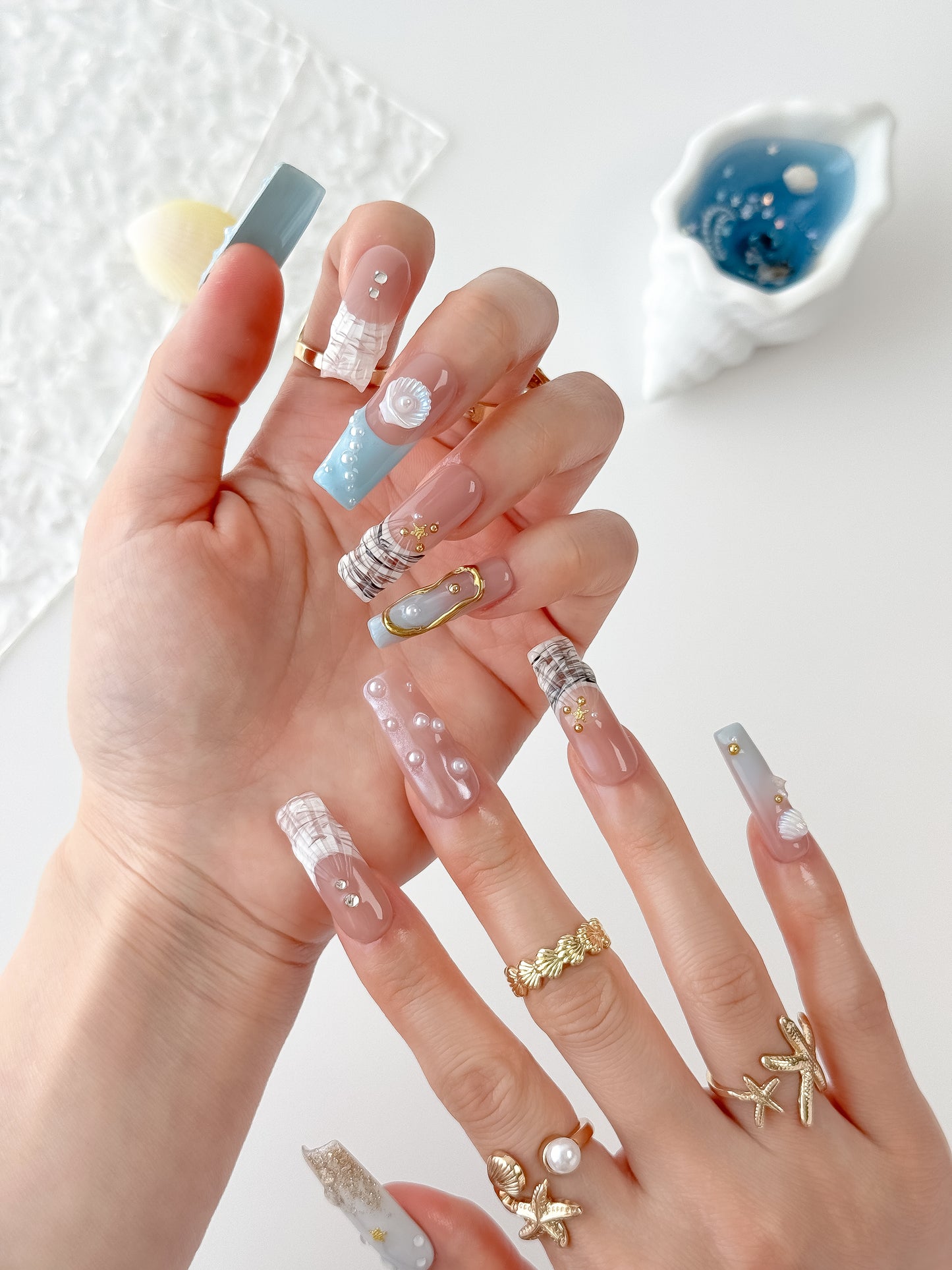 Marine Glow - NailVesta press-on nails image 2