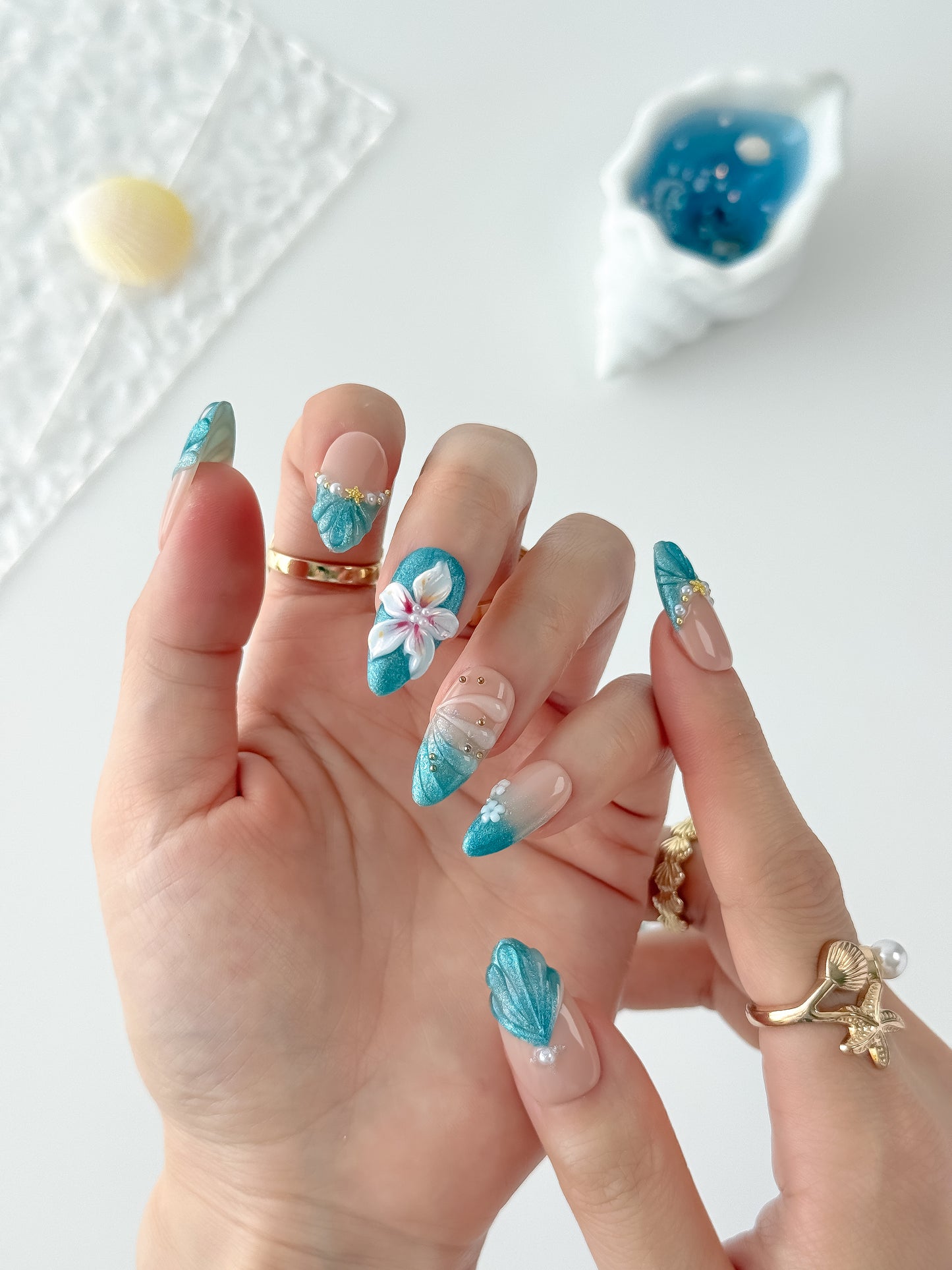 Mermaid Glam - NailVesta press-on nails image 2