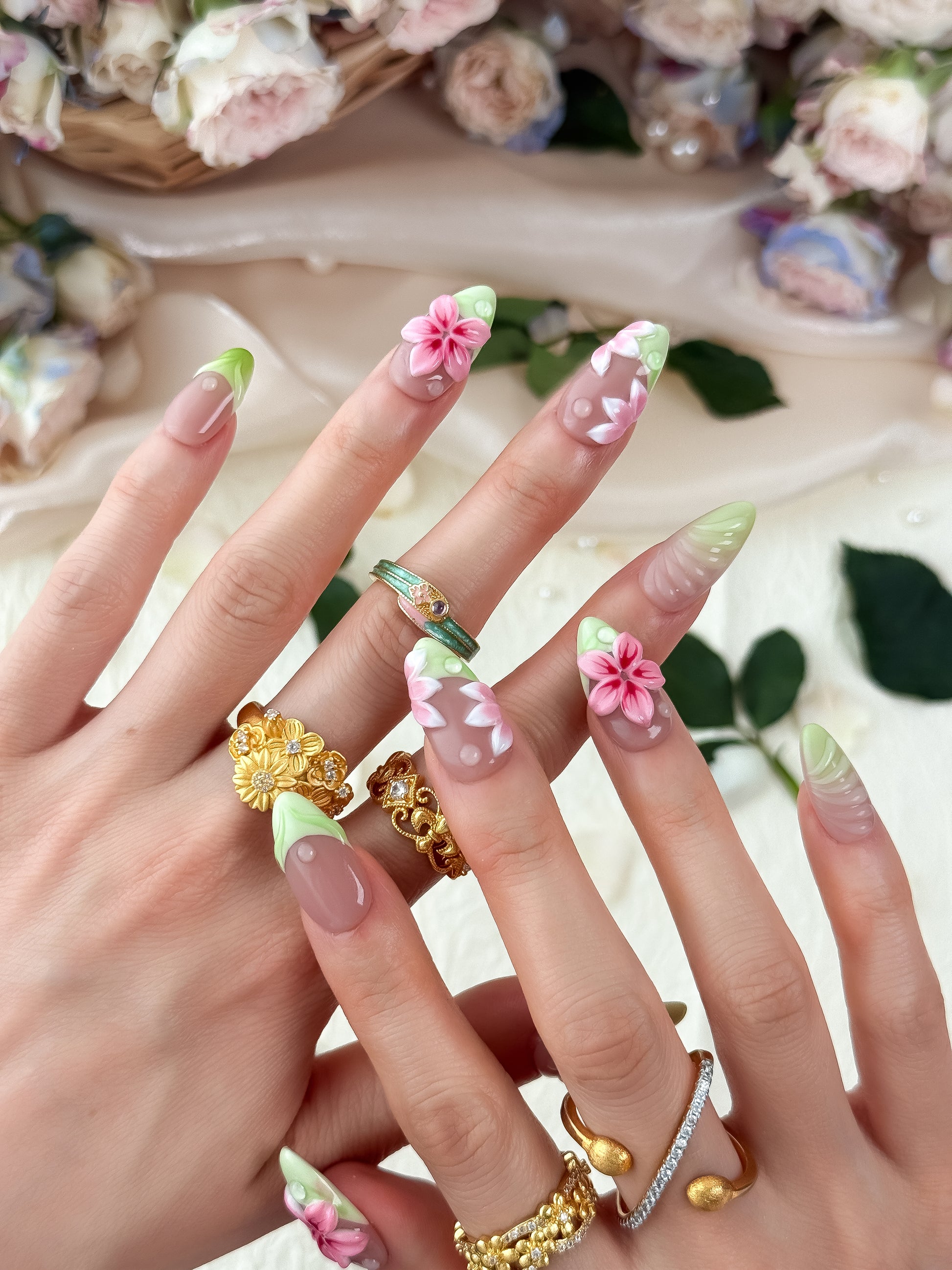 Mint Petal - NailVesta press-on nails image 2