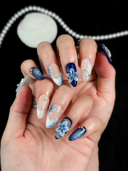 Moonlit Petal - NailVesta press-on nails image 2