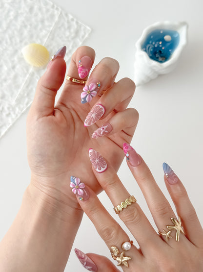 Ocean Yuzu - NailVesta press-on nails image 2
