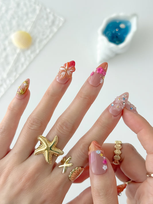 Peach Ember - NailVesta press-on nails image 1
