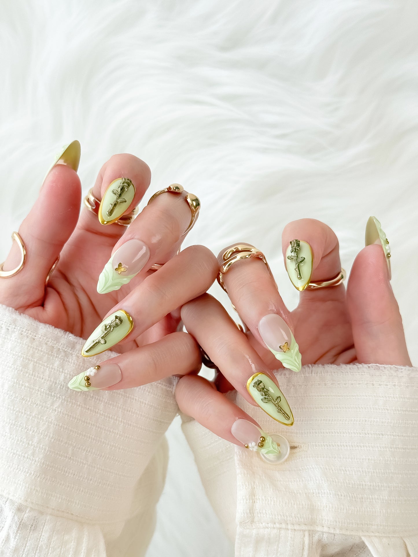 Rose Eden - NailVesta press-on nails image 2