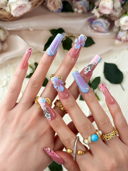 Rosy Tigress - NailVesta press-on nails image 1