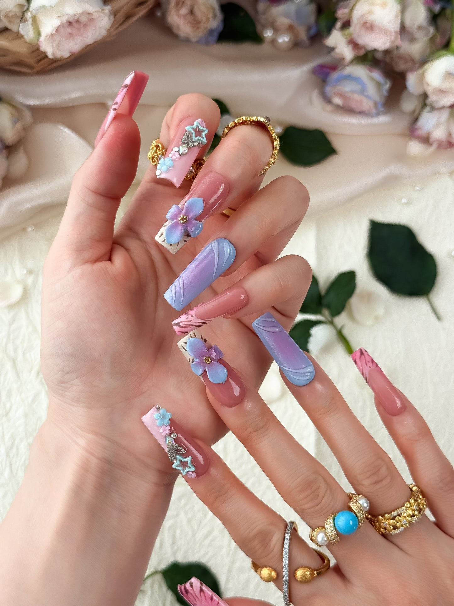 Rosy Tigress - NailVesta press-on nails image 2