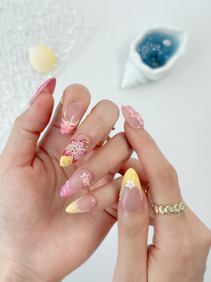 Sakura Macaron - NailVesta press-on nails image 1