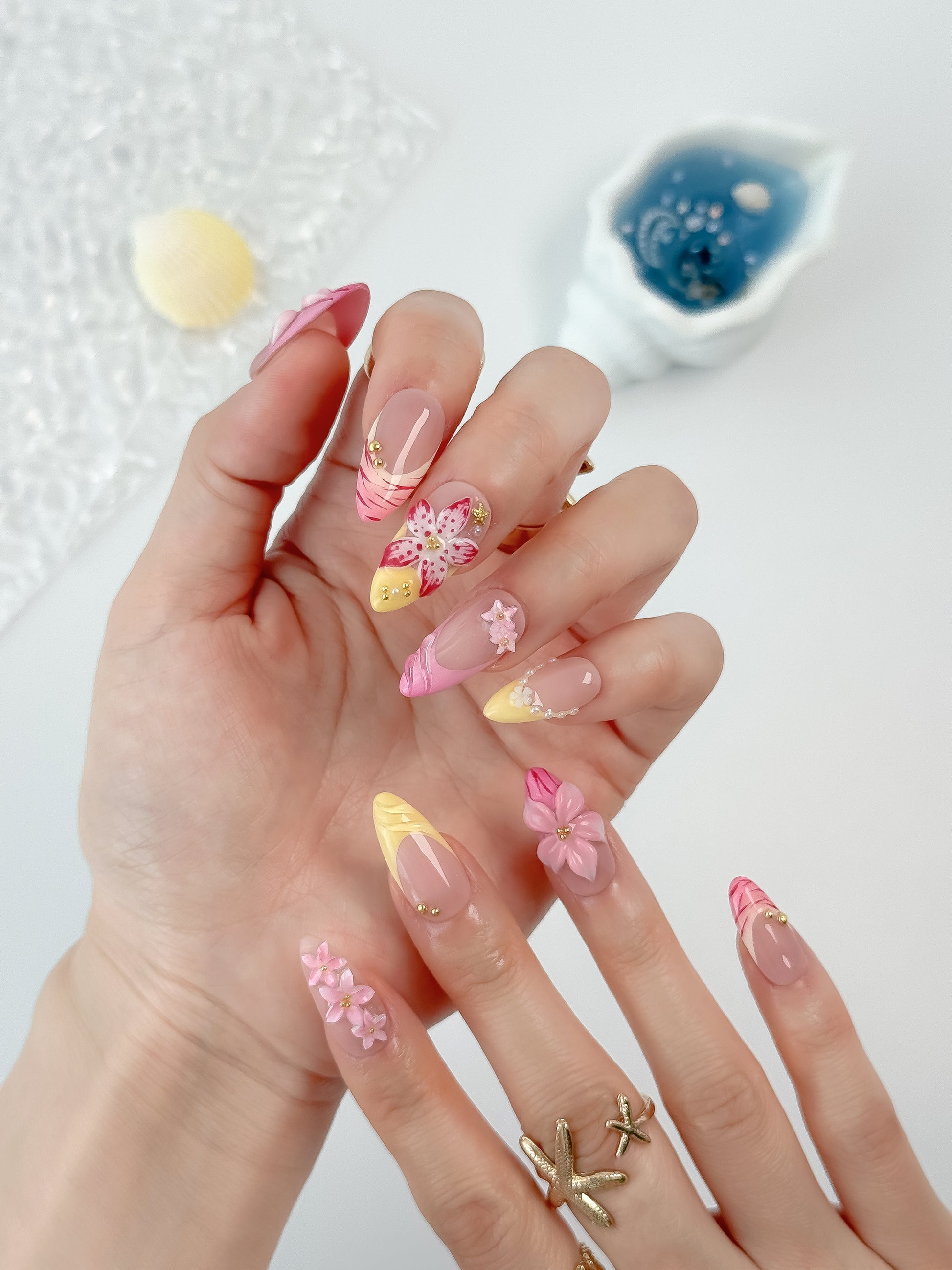 Sakura Macaron - NailVesta press-on nails image 2