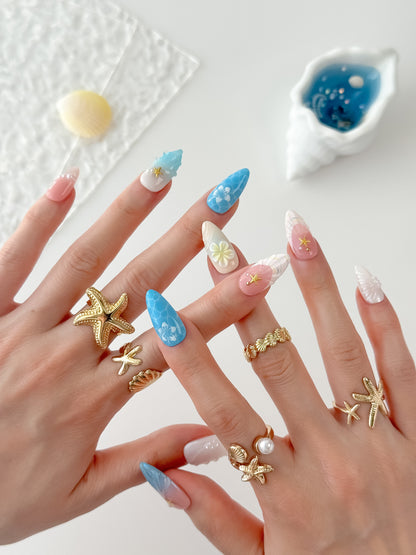 Seafoam Jewel - NailVesta press-on nails image 1