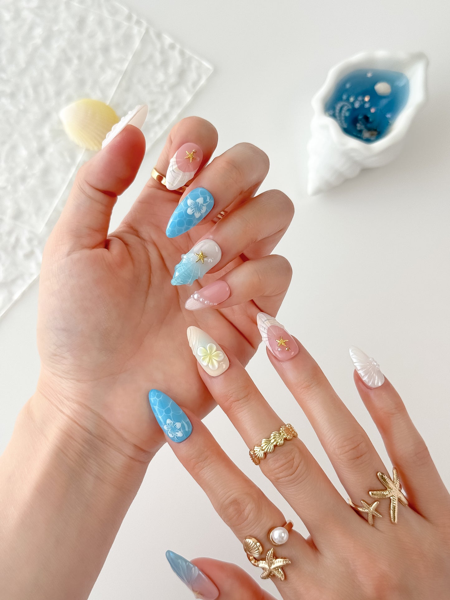 Seafoam Jewel - NailVesta press-on nails image 2