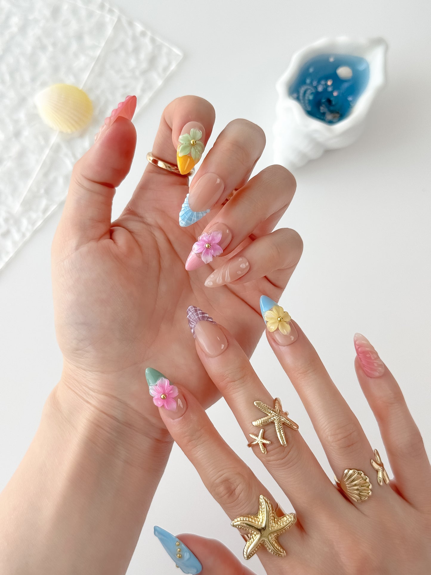 Seashell Sorbet - NailVesta press-on nails image 2