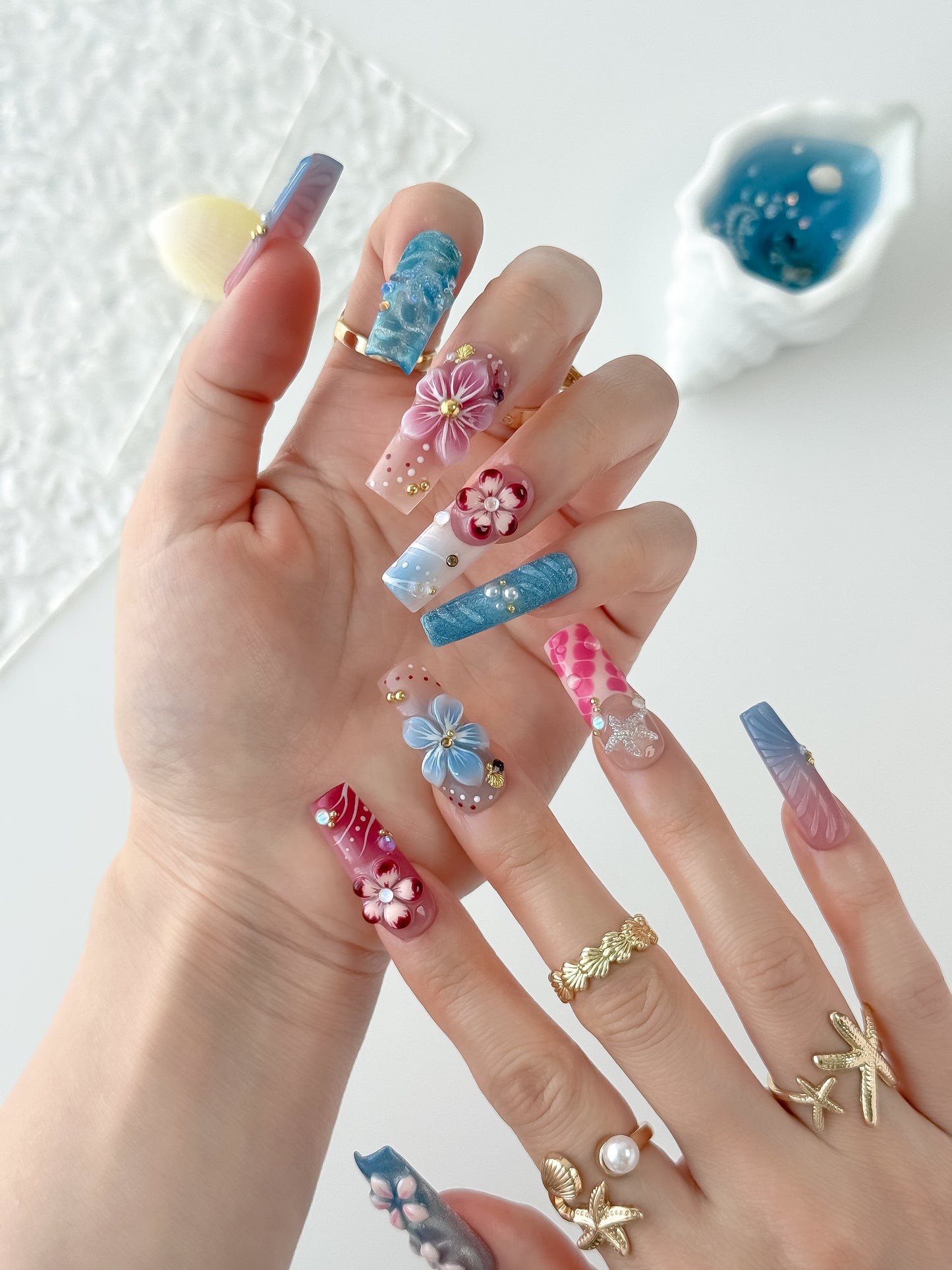 Seaside Sundae - NailVesta press-on nails image 1