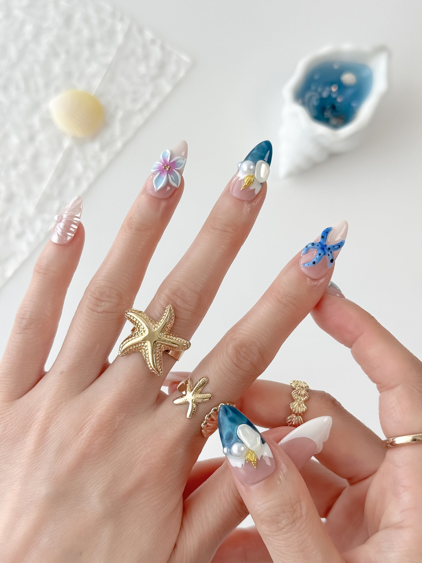 Starry Tide - NailVesta press-on nails image 1