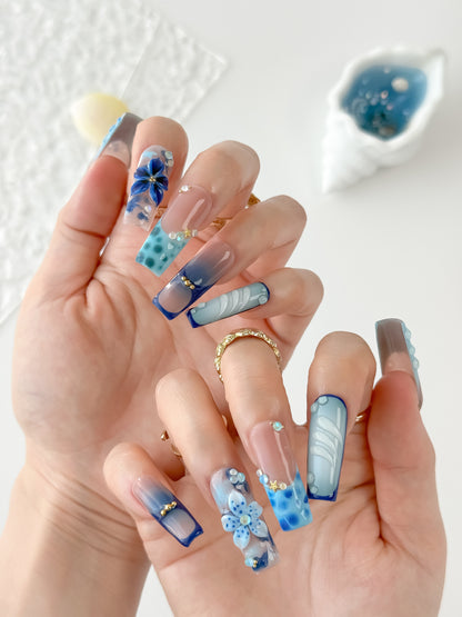 Tidal Flower - NailVesta press-on nails image 2
