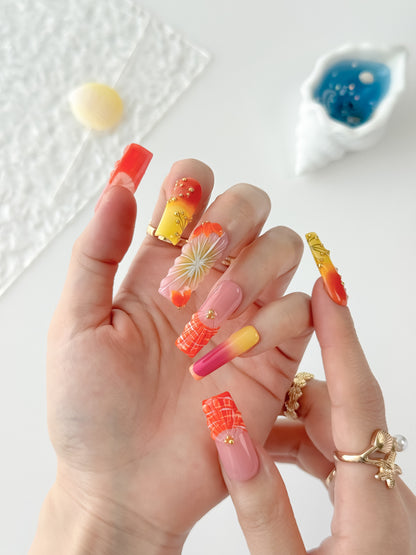 Tropic Shell - NailVesta press-on nails image 1