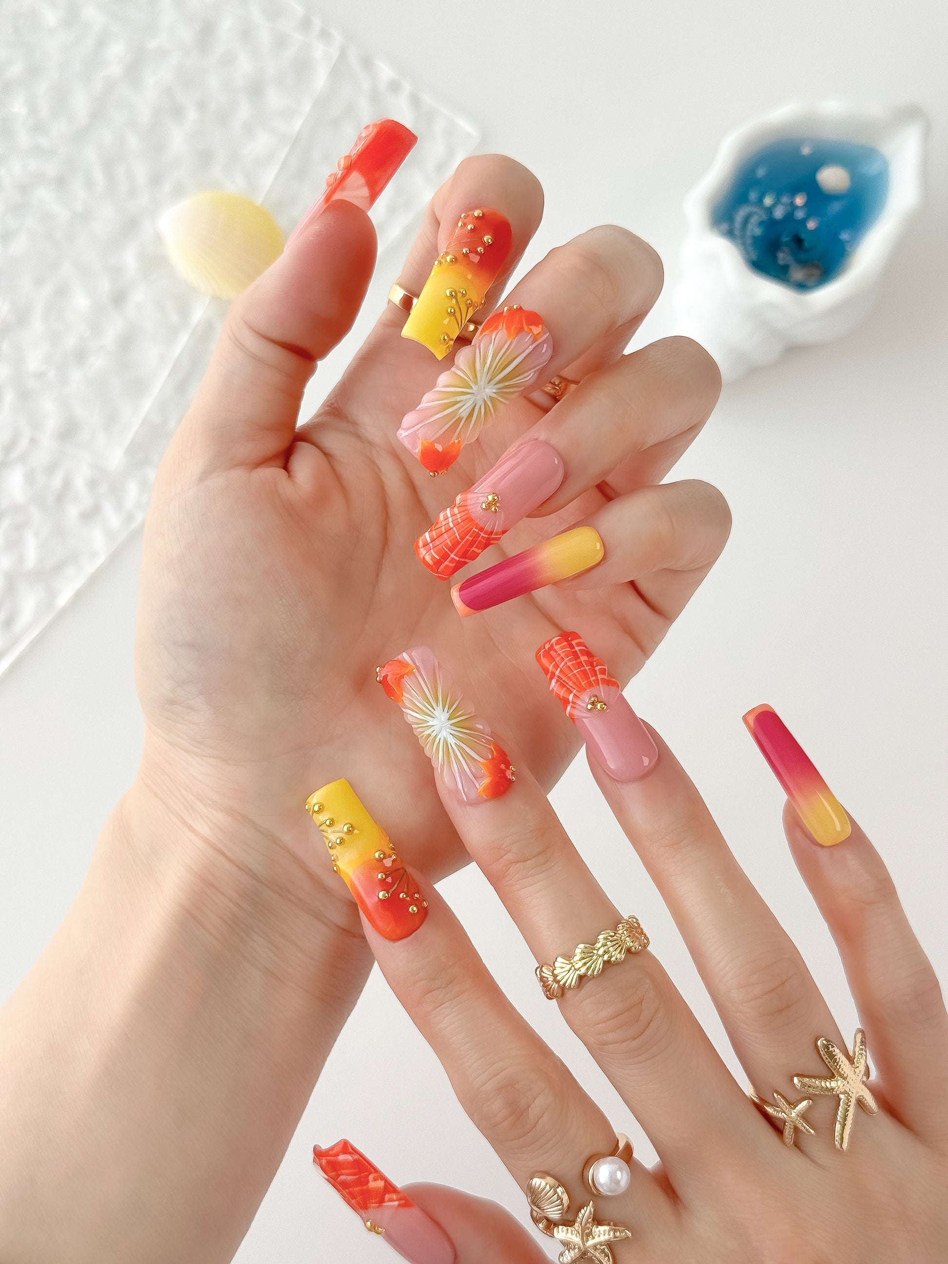 Tropic Shell - NailVesta press-on nails image 2