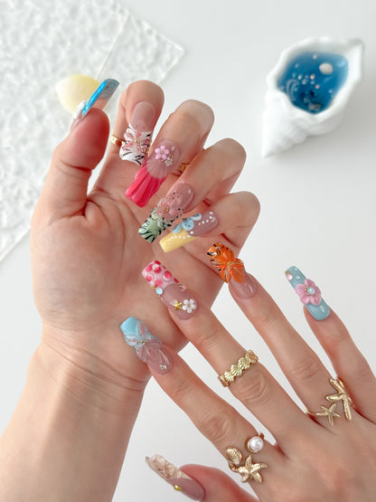 Tropical Breeze - NailVesta press-on nails image 1