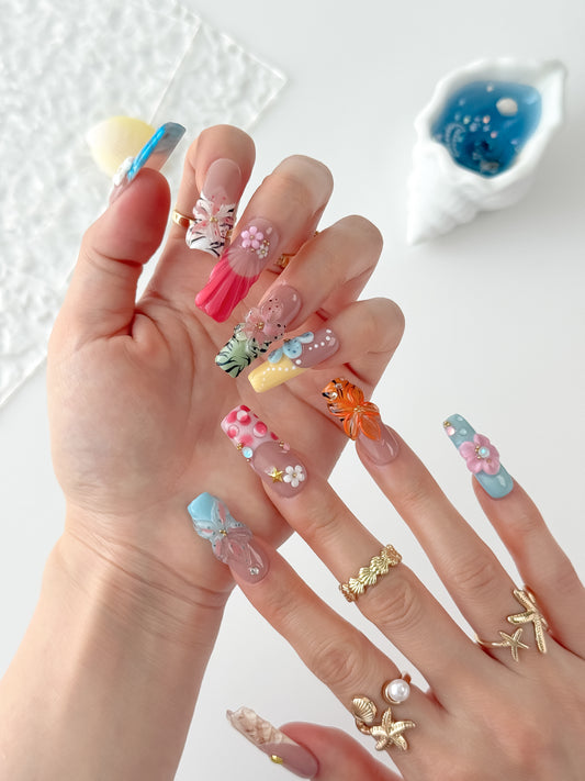 Tropical Breeze - NailVesta press-on nails image 1