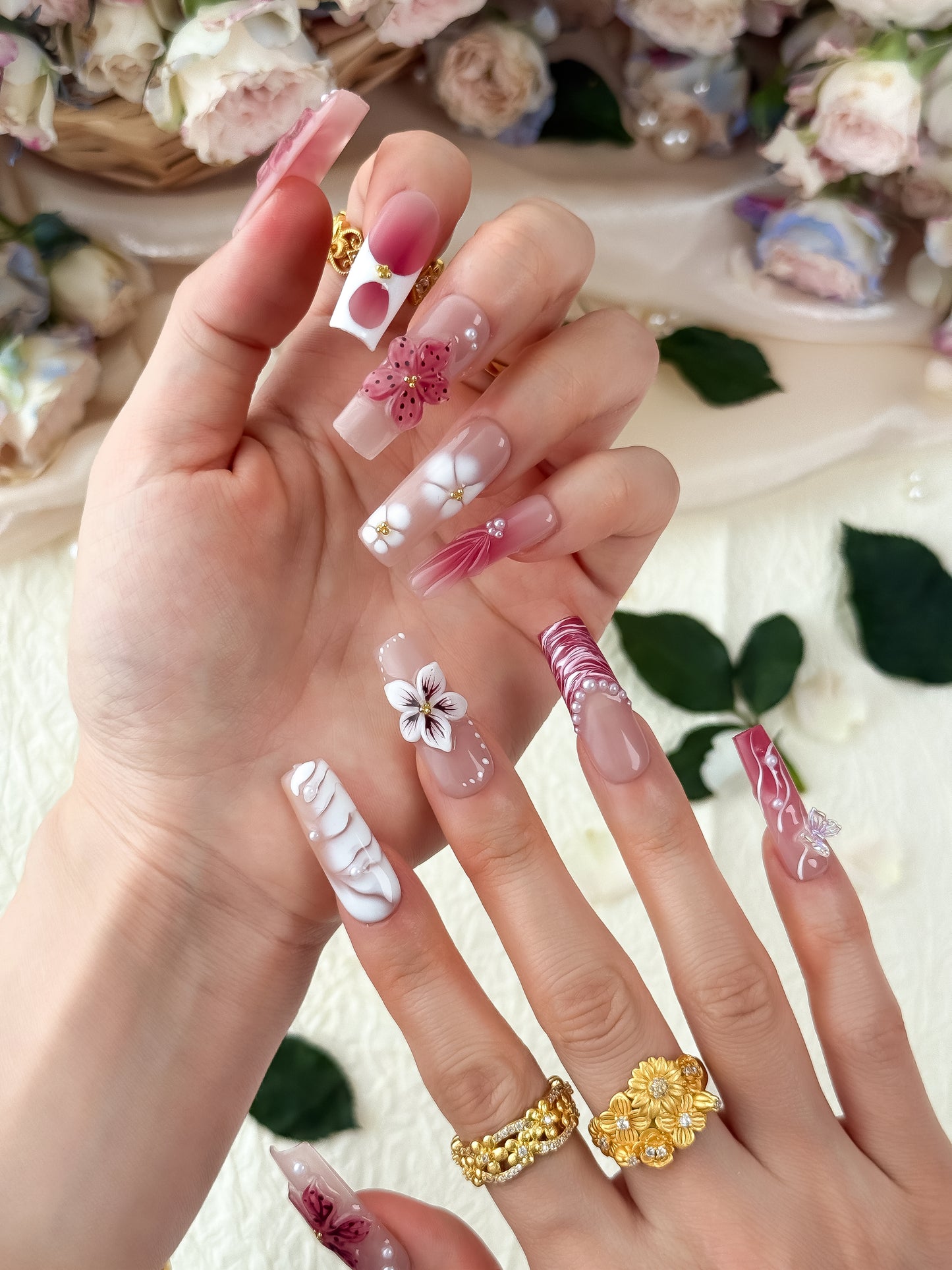 Velvet Flame - NailVesta press-on nails image 1