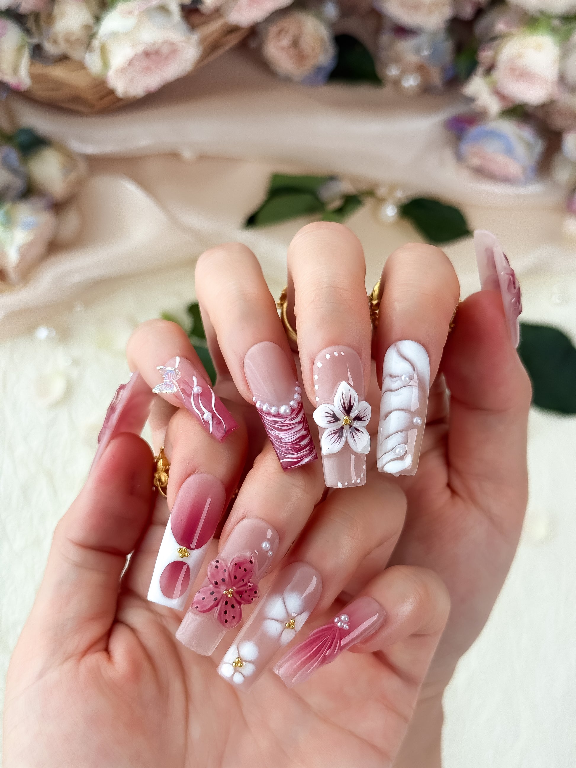 Velvet Flame - NailVesta press-on nails image 2
