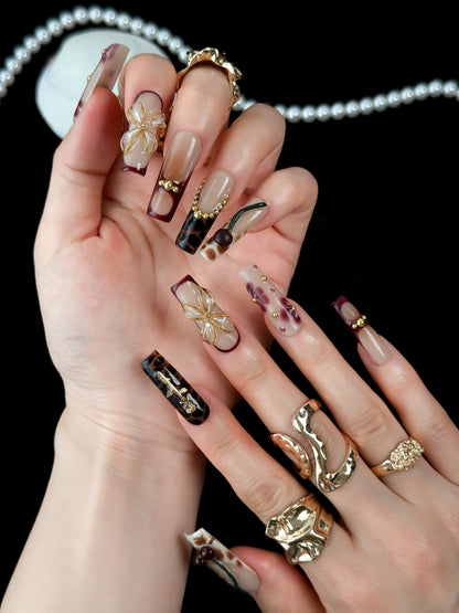 Vintage Bloom - NailVesta press-on nails image 1